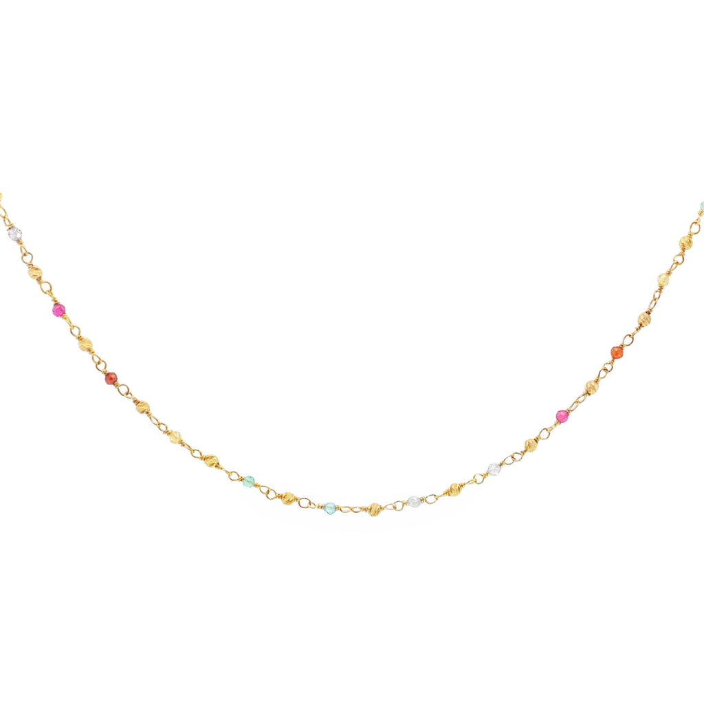 GARGANTILLA ZIRCONES MULTICOLOR