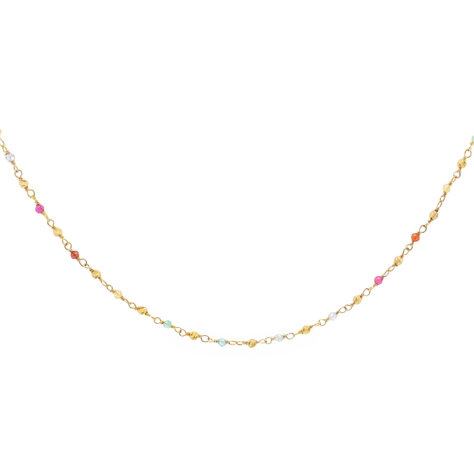 GARGANTILLA ZIRCONES MULTICOLOR
