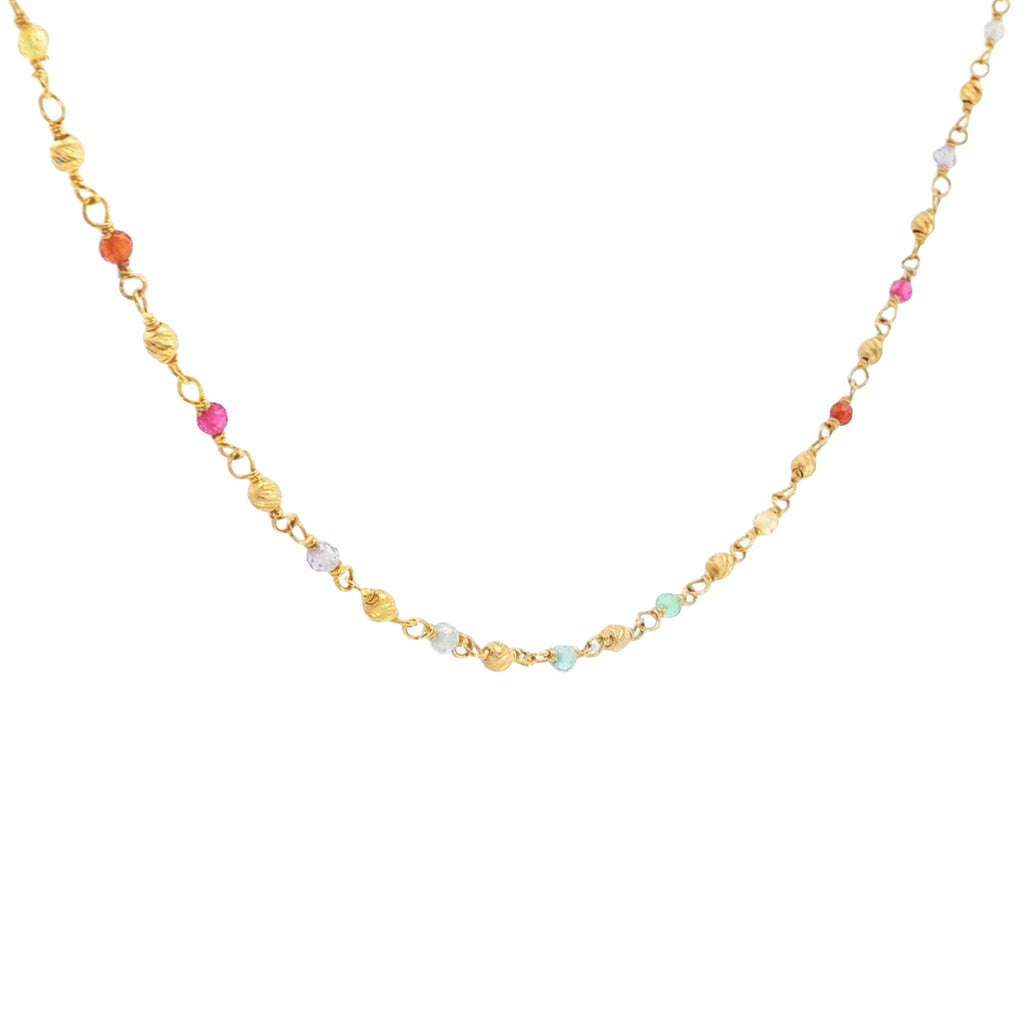 GARGANTILLA ZIRCONES MULTICOLOR