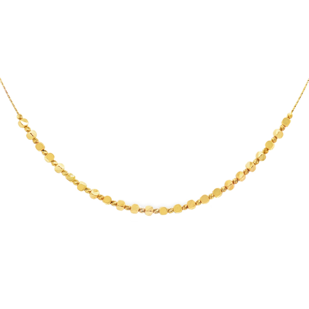GARGANTILLA CON DADOS Y BOLAS DIAMANTADAS