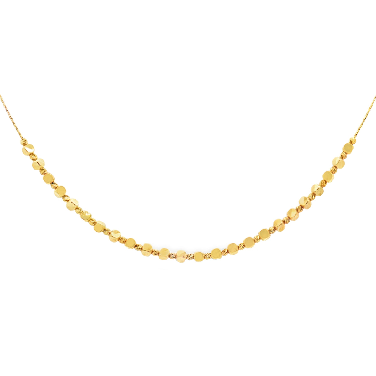 GARGANTILLA CON DADOS Y BOLAS DIAMANTADAS