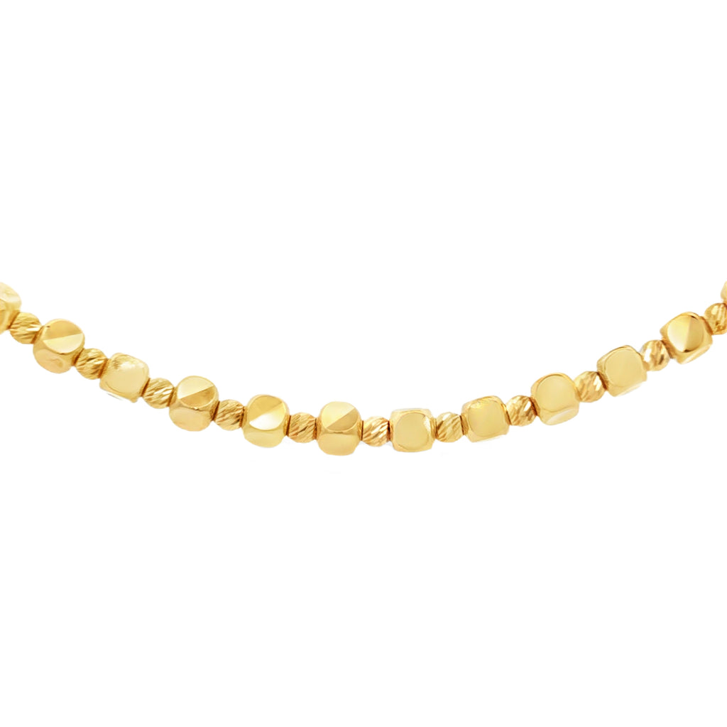 GARGANTILLA CON DADOS Y BOLAS DIAMANTADAS