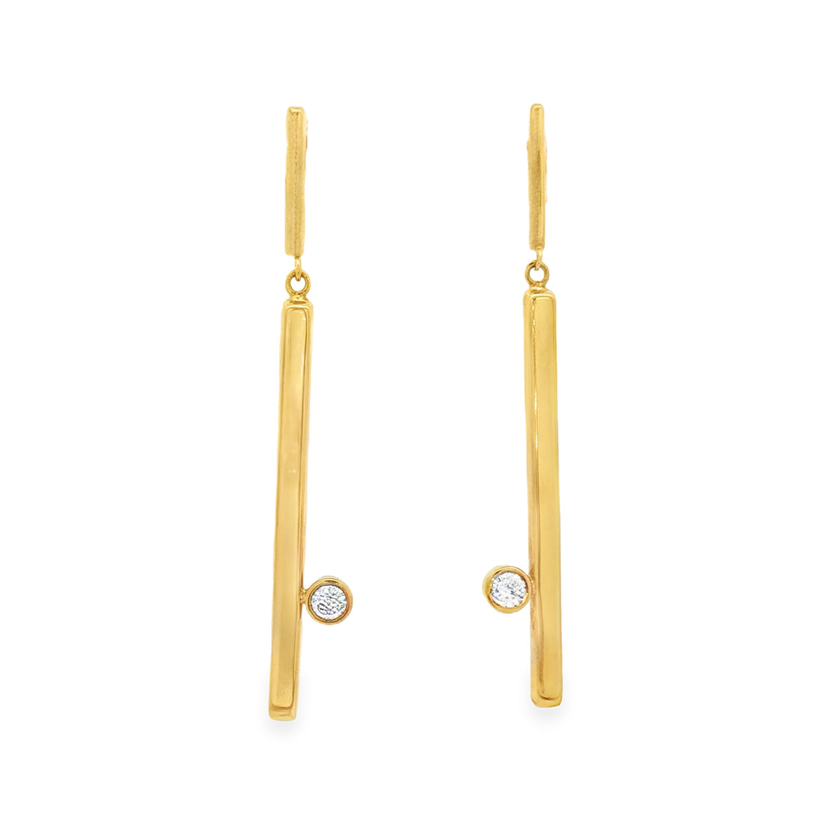 ARETES BARRA LARGA CON ZIRCONES