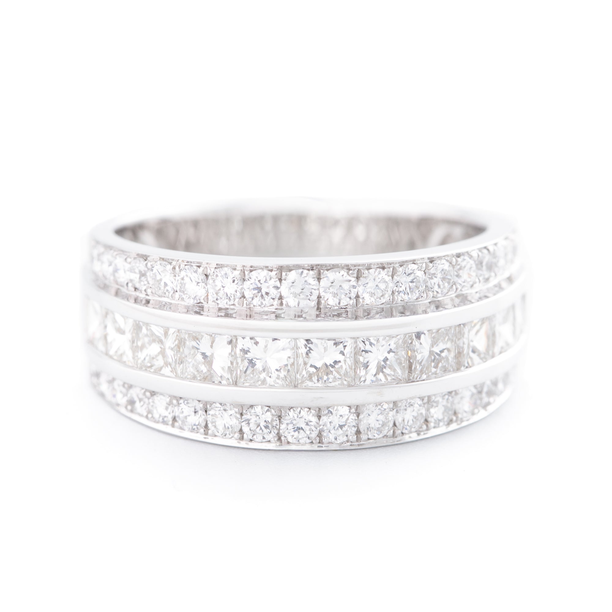 ARGOLLA ORO BLANCO CON DIAMANTES