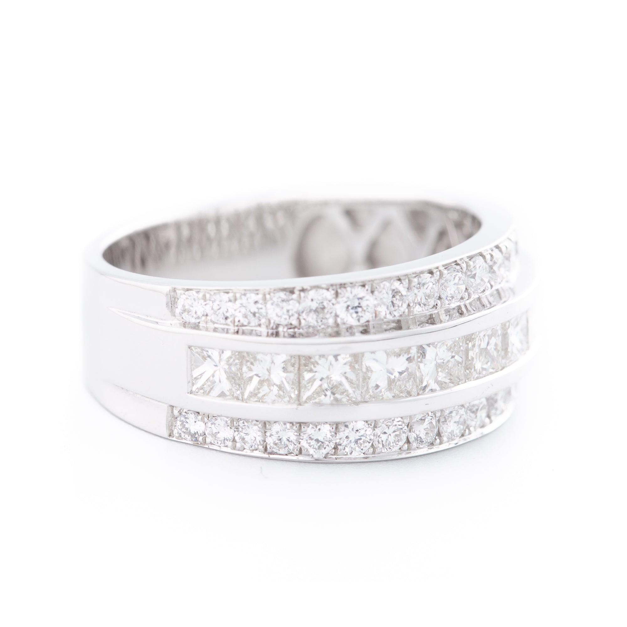 ARGOLLA ORO BLANCO CON DIAMANTES
