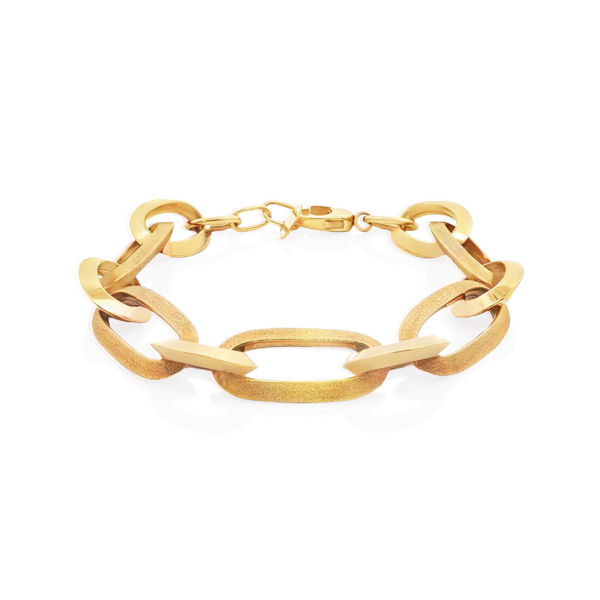 PULSERA TEJIDO ÓVALOS LISO Y SATINADO