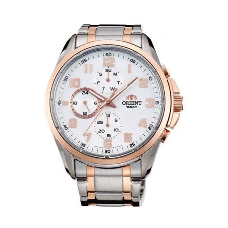 Orient Reloj Deportivo Oro Rosa de Cuarzo Hombre FTW04001W
