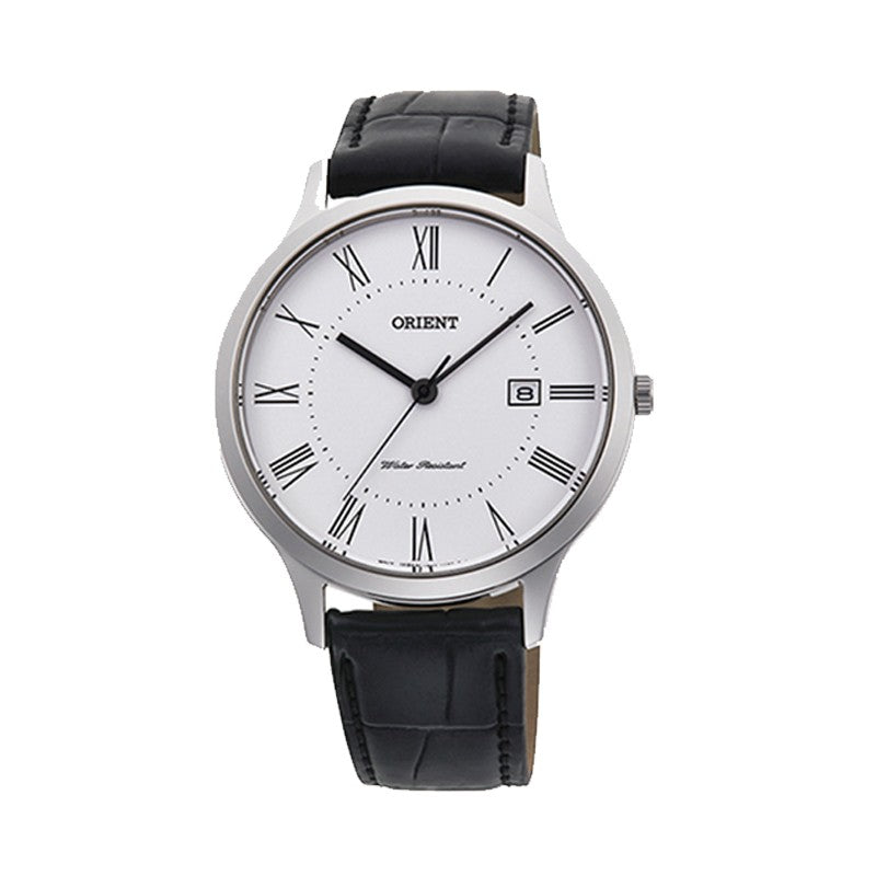 Orient Reloj contemporáneo de cuarzo correa de cuero  390 mm (RFQD0008S)
