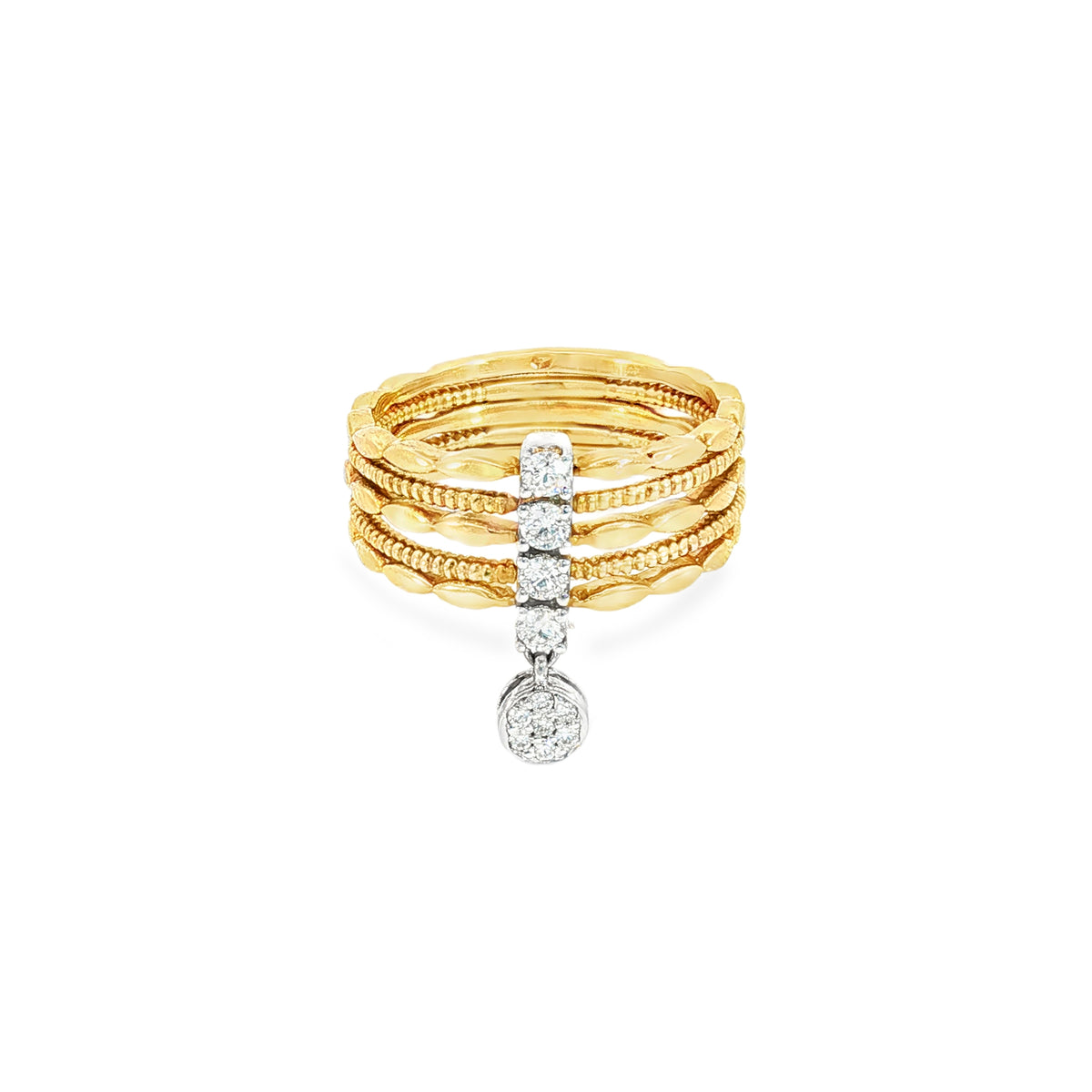 ANILLO SEMANARIO CON DIAMANTES
