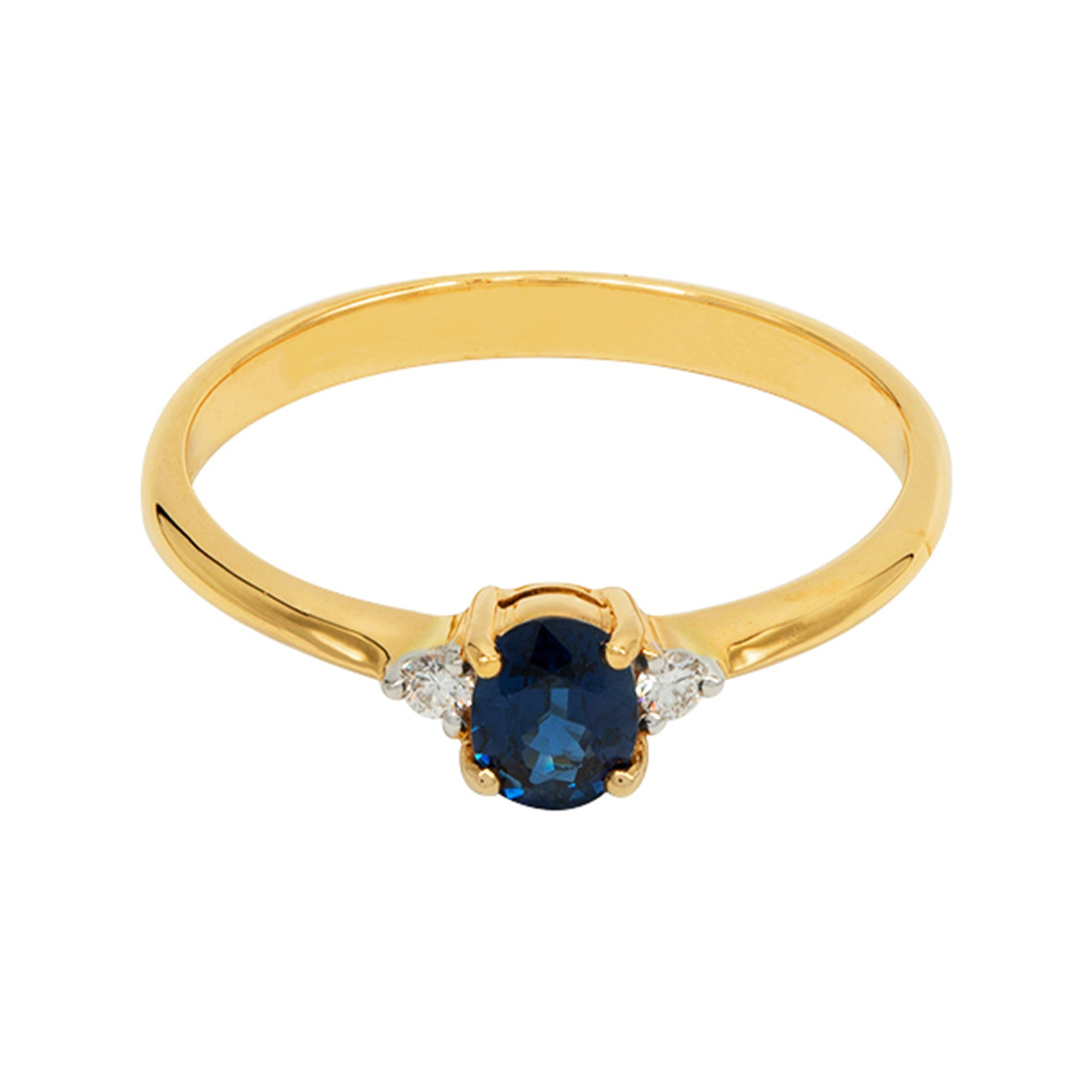 ANILLO TRIOLOGY CON ZAFIRO Y DIAMANTES