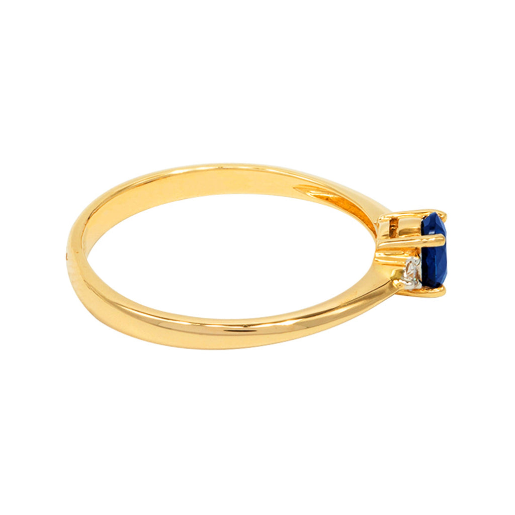 ANILLO TRIOLOGY CON ZAFIRO Y DIAMANTES