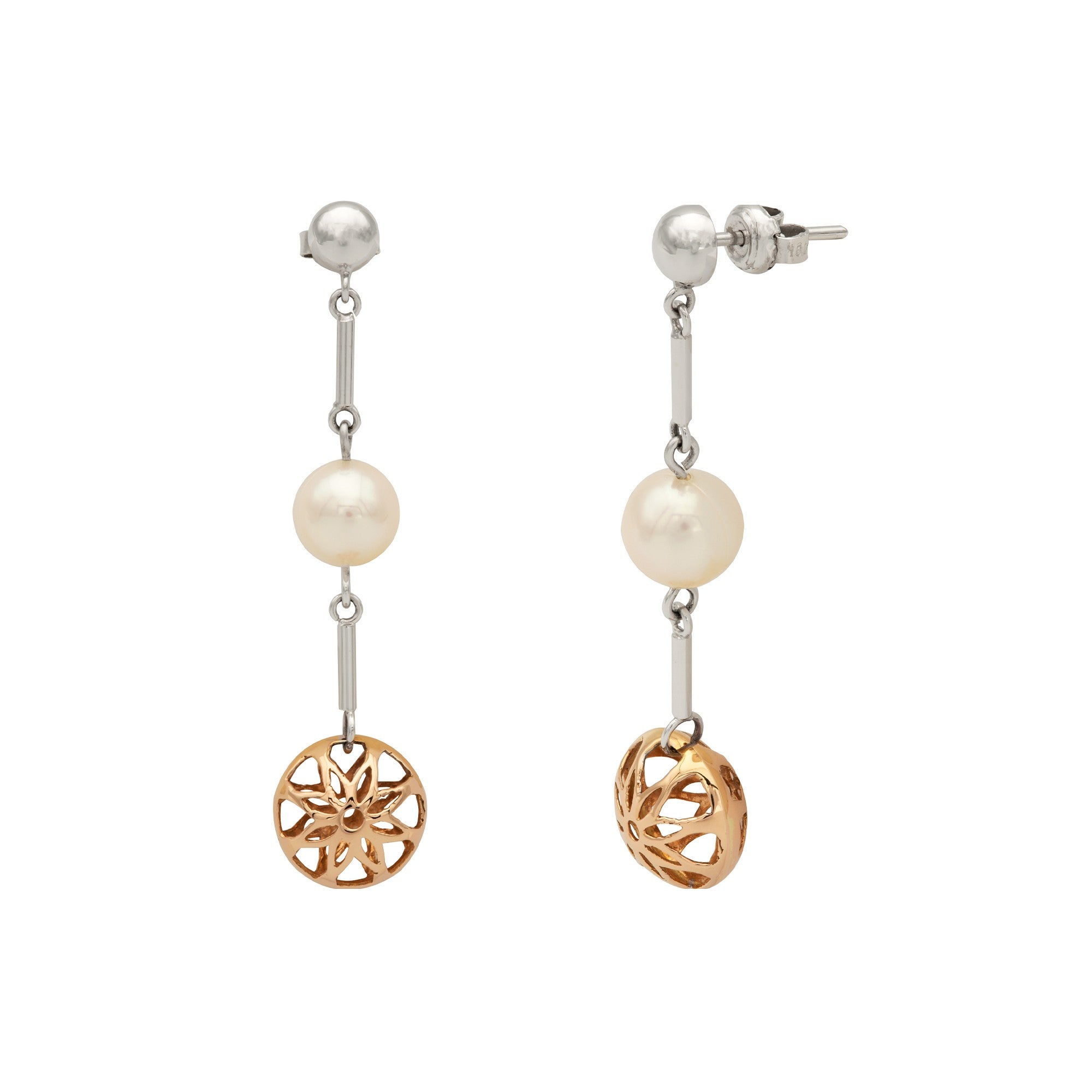 ARETES LARGOS CON PERLAS