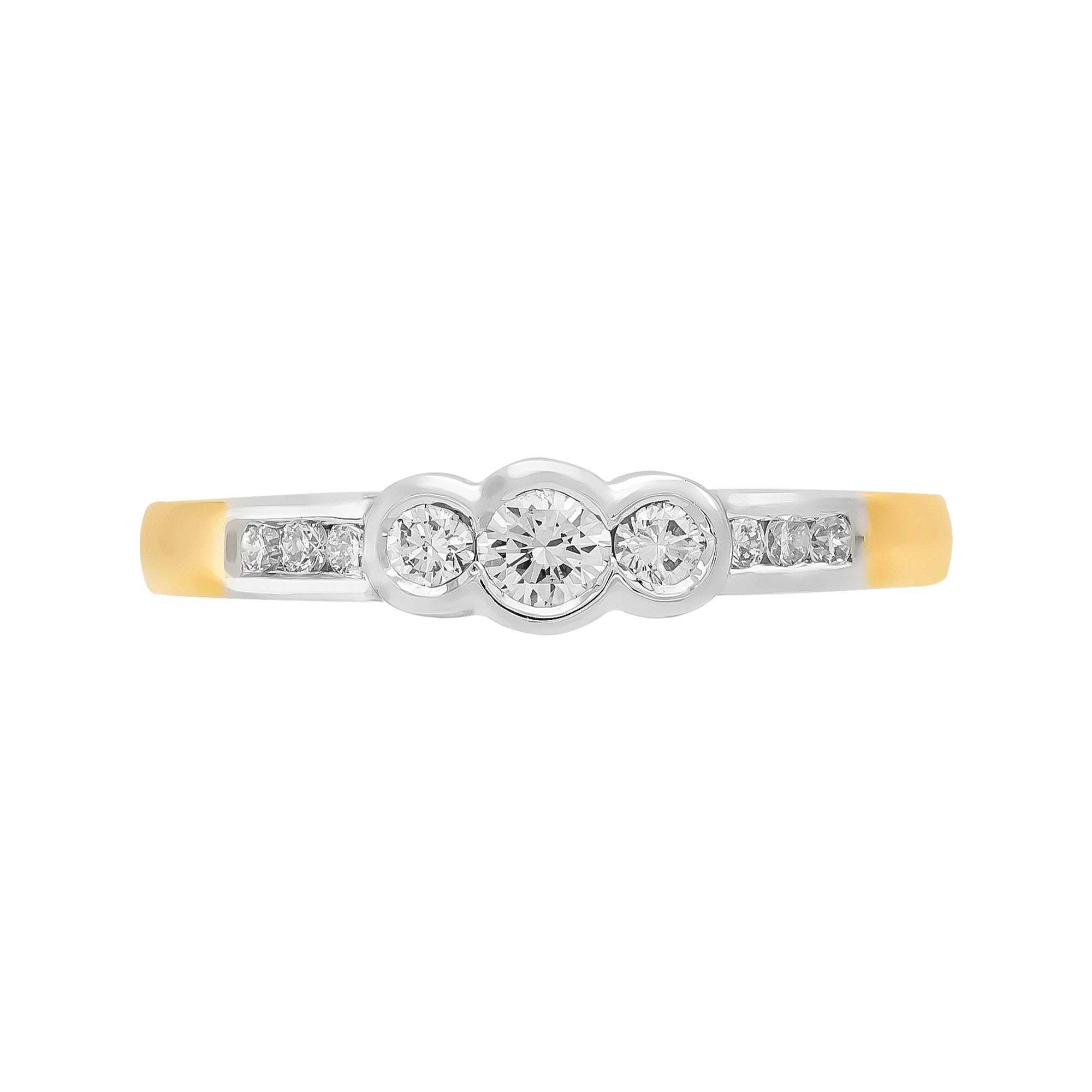 ANILLO TRIOLOGY CON DIAMANTES