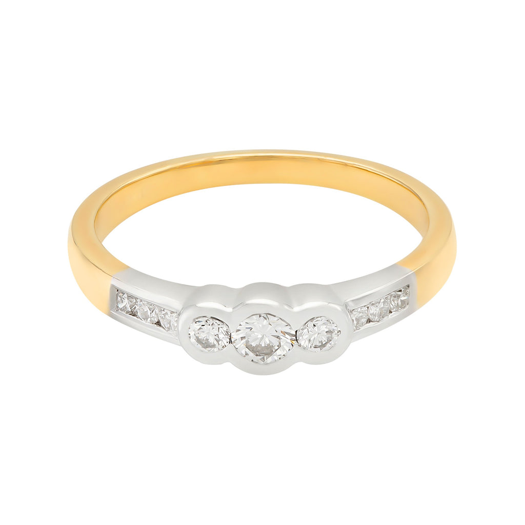 ANILLO TRIOLOGY CON DIAMANTES