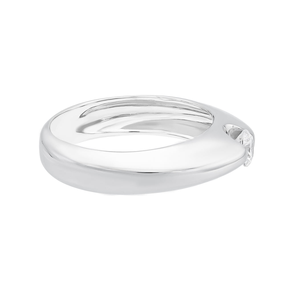 ANILLO DE COMPROMISO SOLITARIO TENSIONADO ZIRCÓN