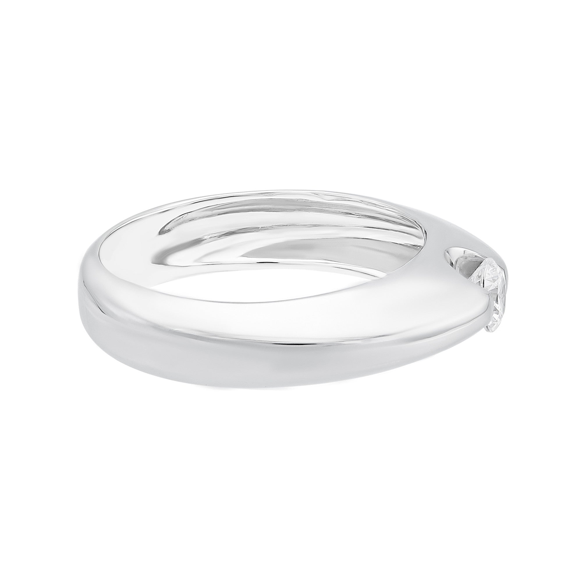 ANILLO DE COMPROMISO SOLITARIO TENSIONADO ZIRCÓN