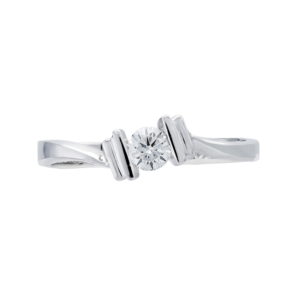 ANILLO DE COMPROMISO EN TENSIÓN CON DIAMANTE