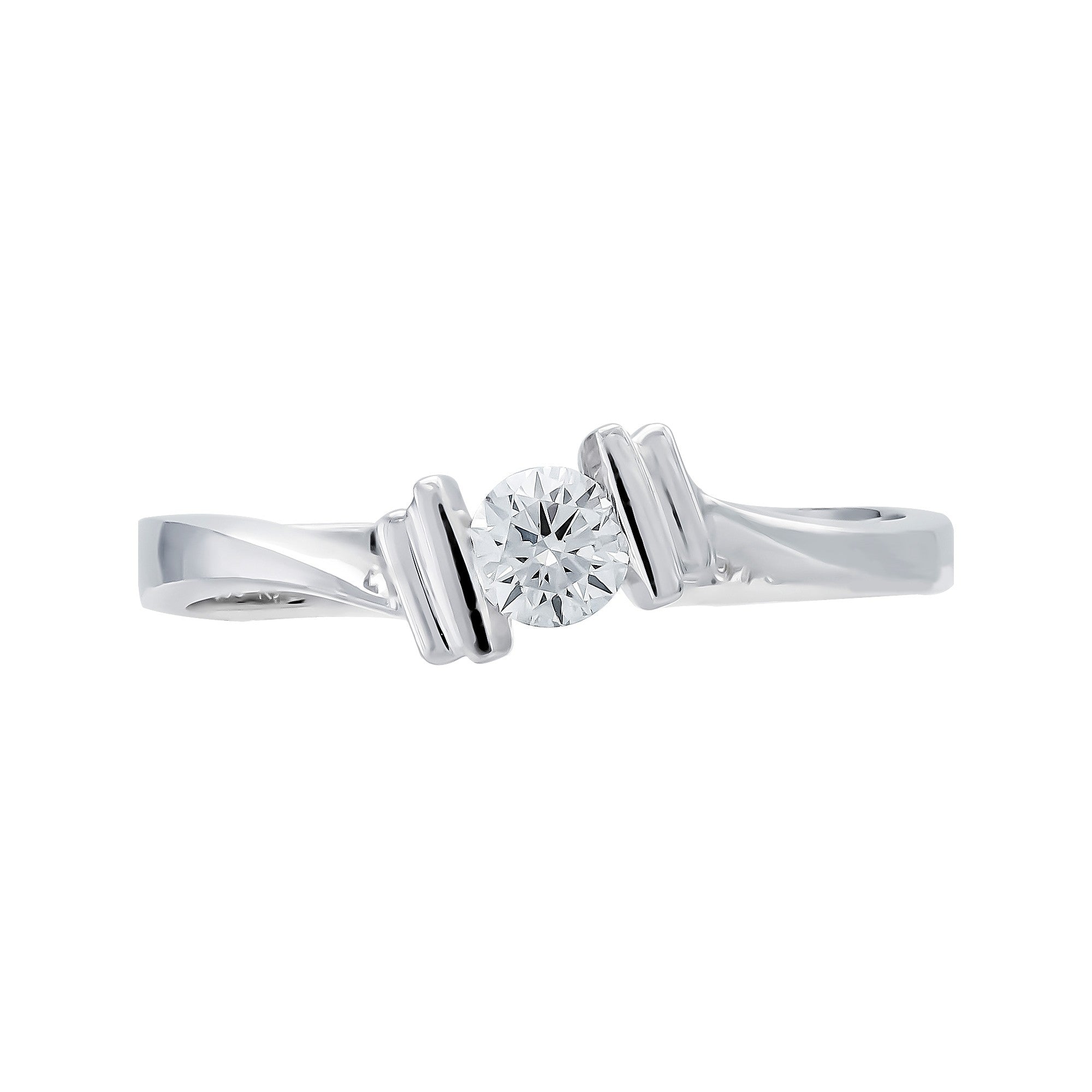 ANILLO DE COMPROMISO EN TENSIÓN CON DIAMANTE
