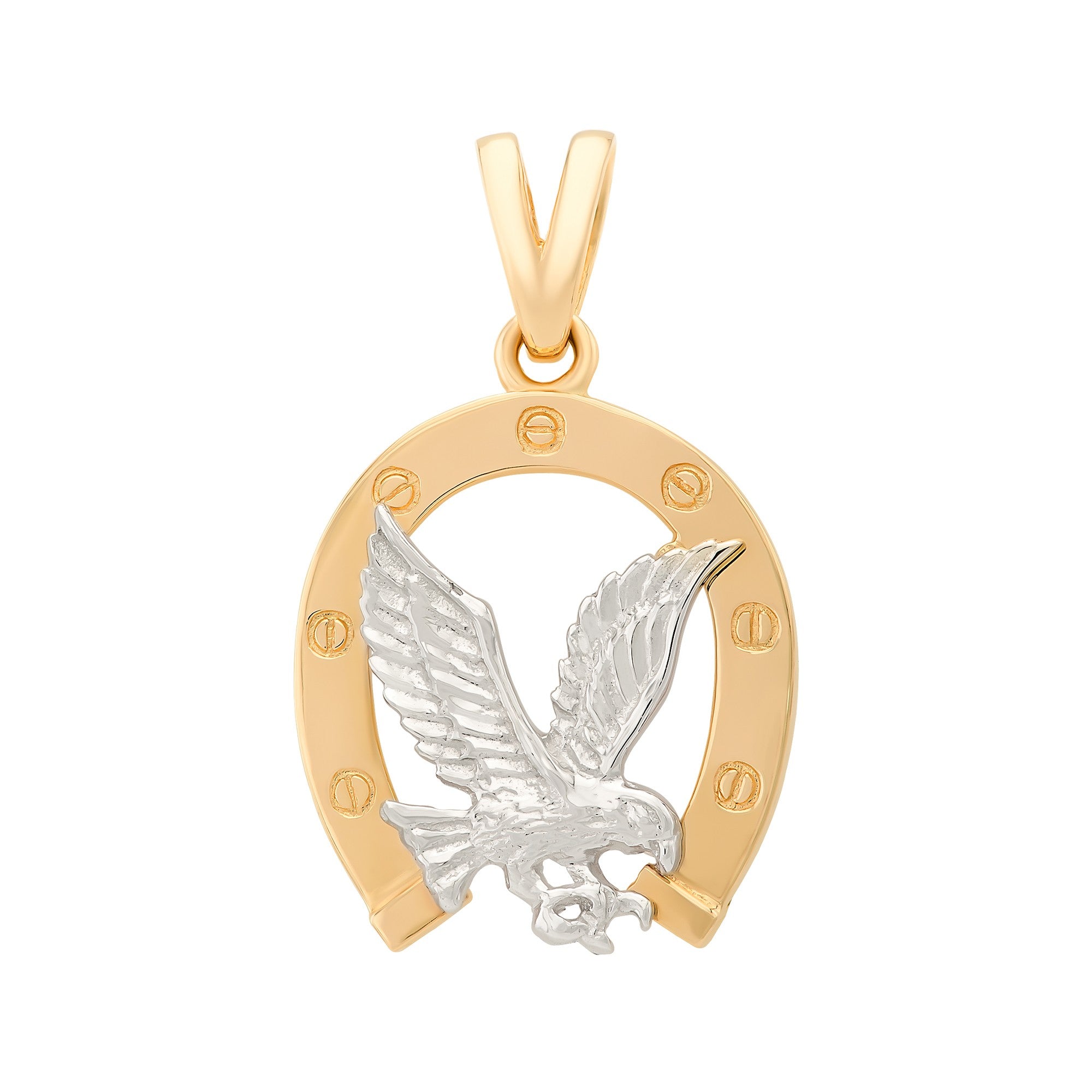 DIJE HERRADURA Y ÁGUILA