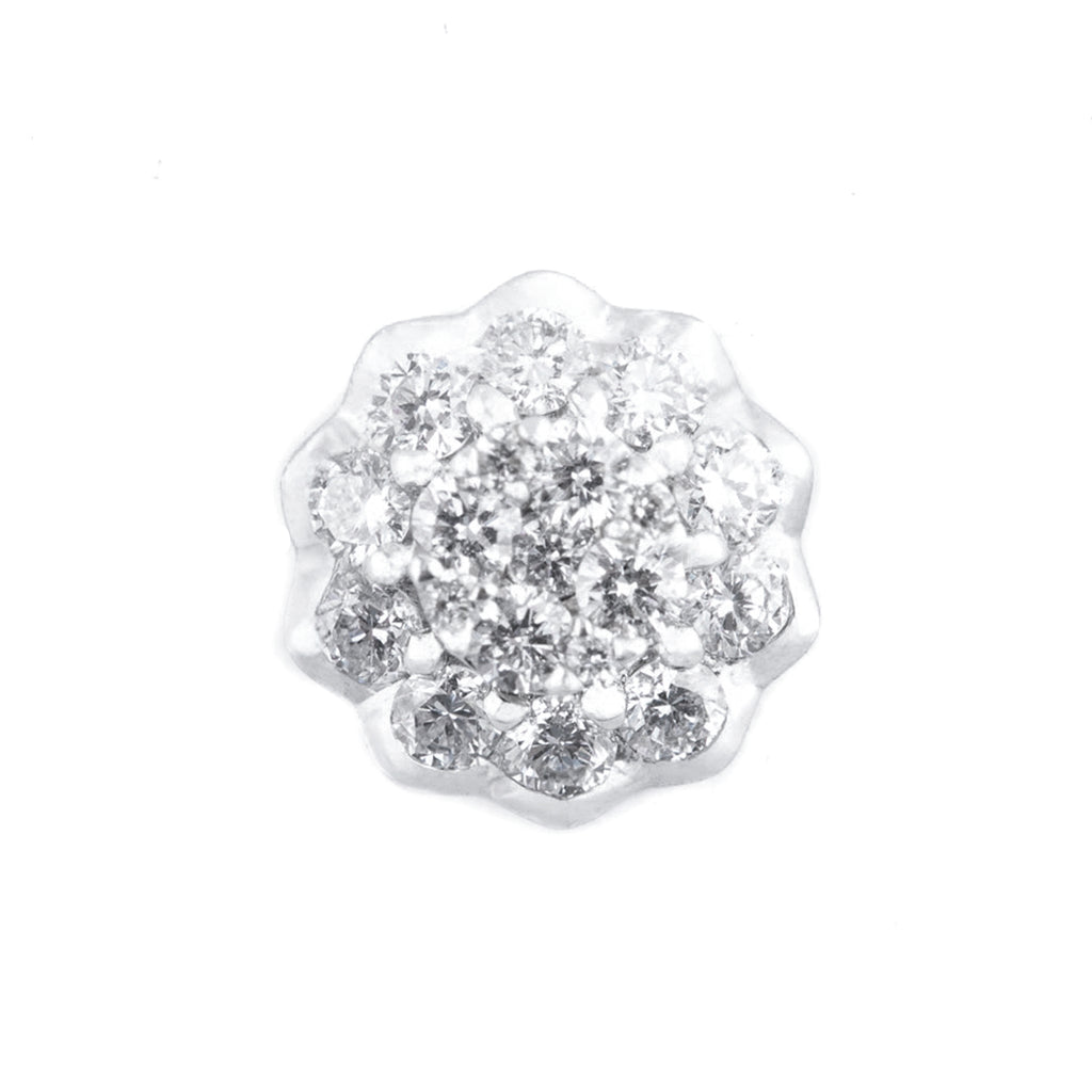 DIJE FLOR CON DIAMANTES