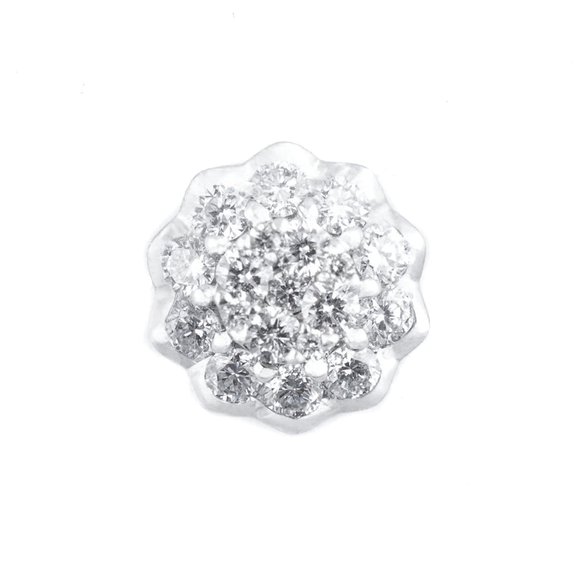DIJE FLOR CON DIAMANTES