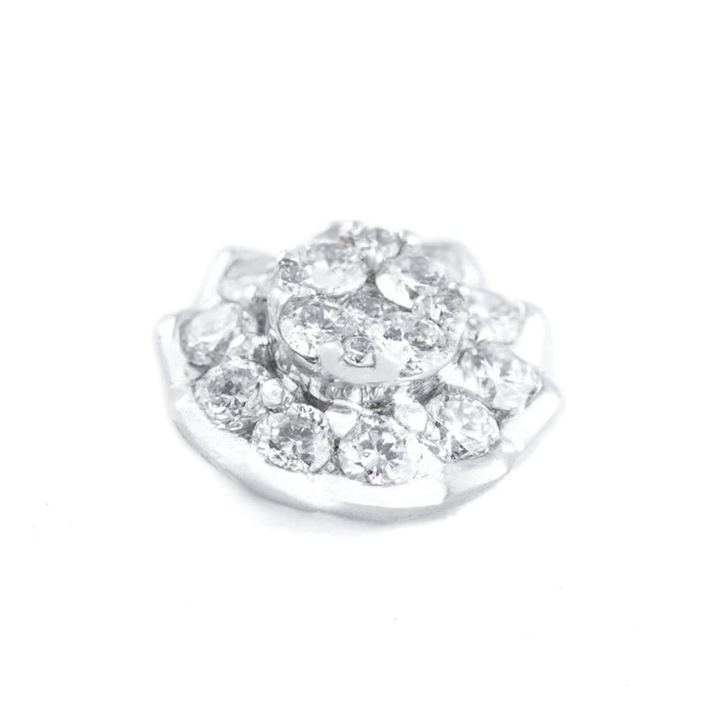 DIJE FLOR CON DIAMANTES