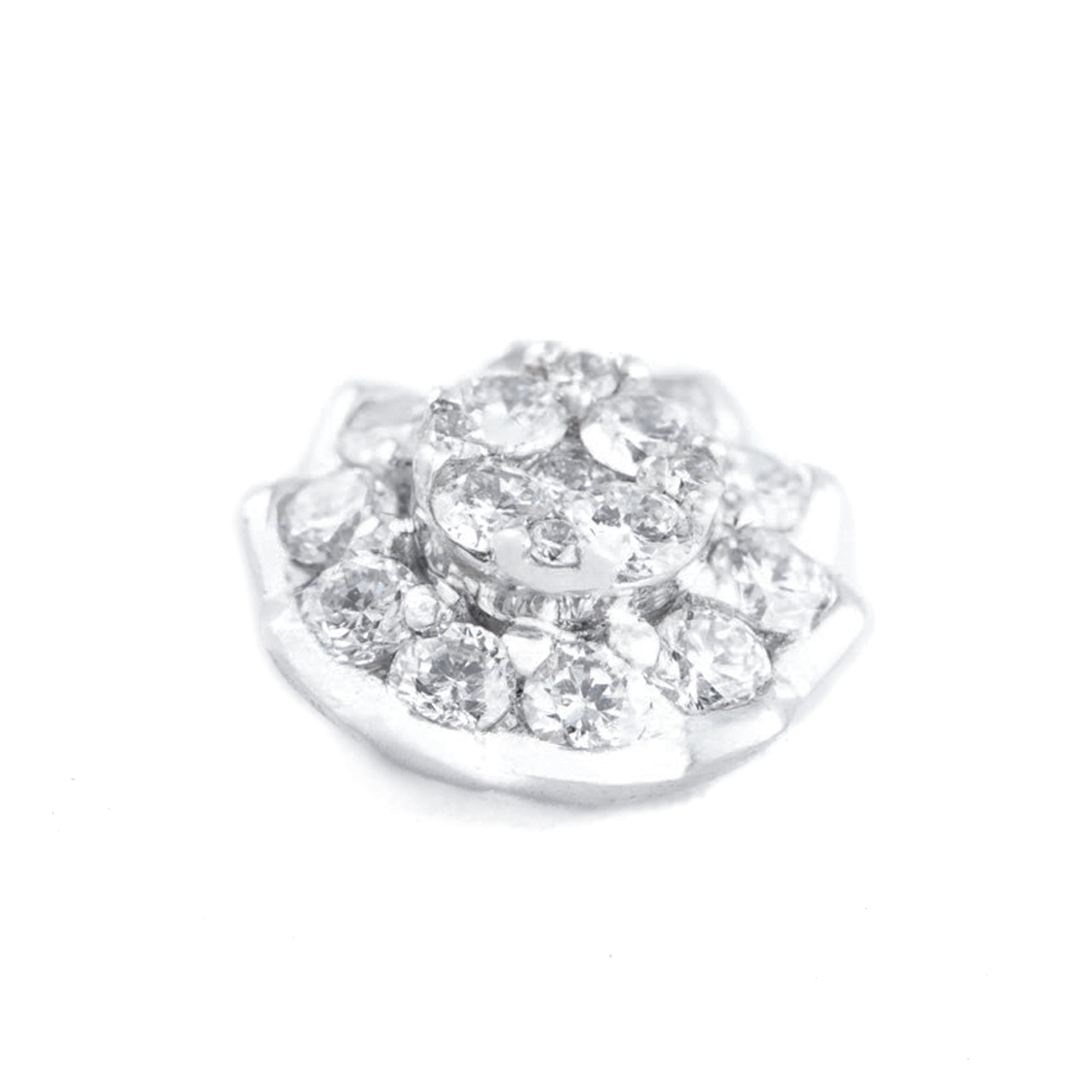 DIJE FLOR CON DIAMANTES