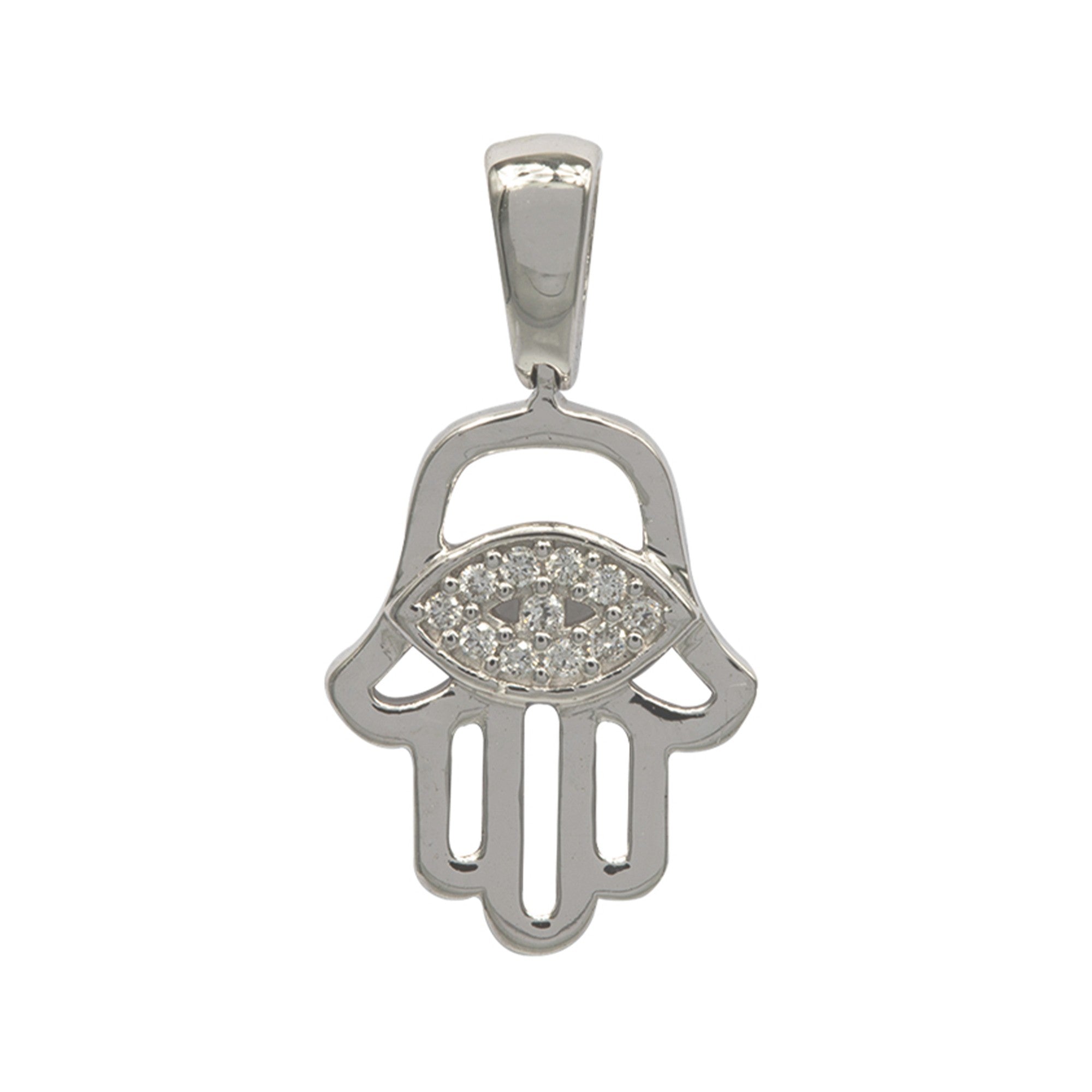 MANO DE HAMSA CON DIAMANTES