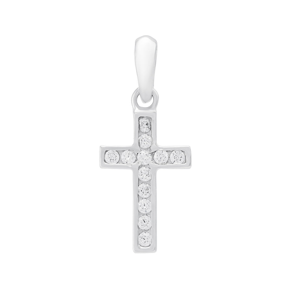 CRUZ LATINA CON ZIRCONES