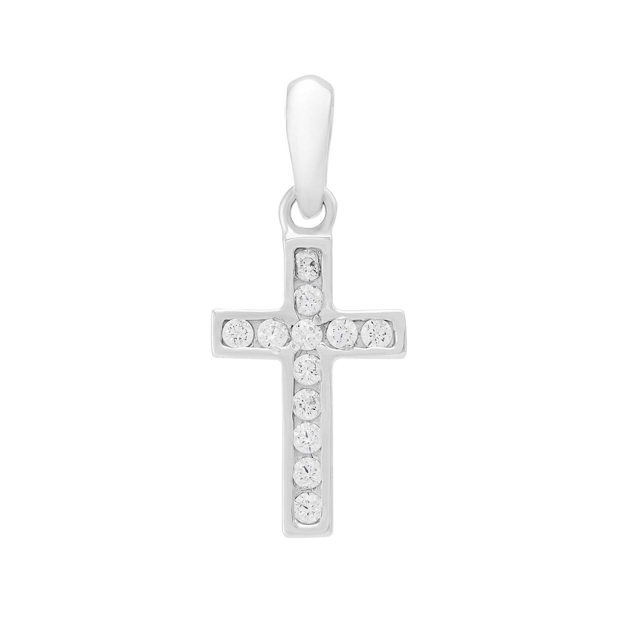 CRUZ LATINA CON ZIRCONES