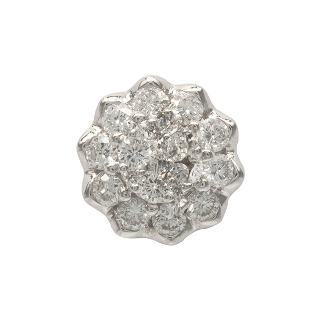DIJE FLOR CON DIAMANTES