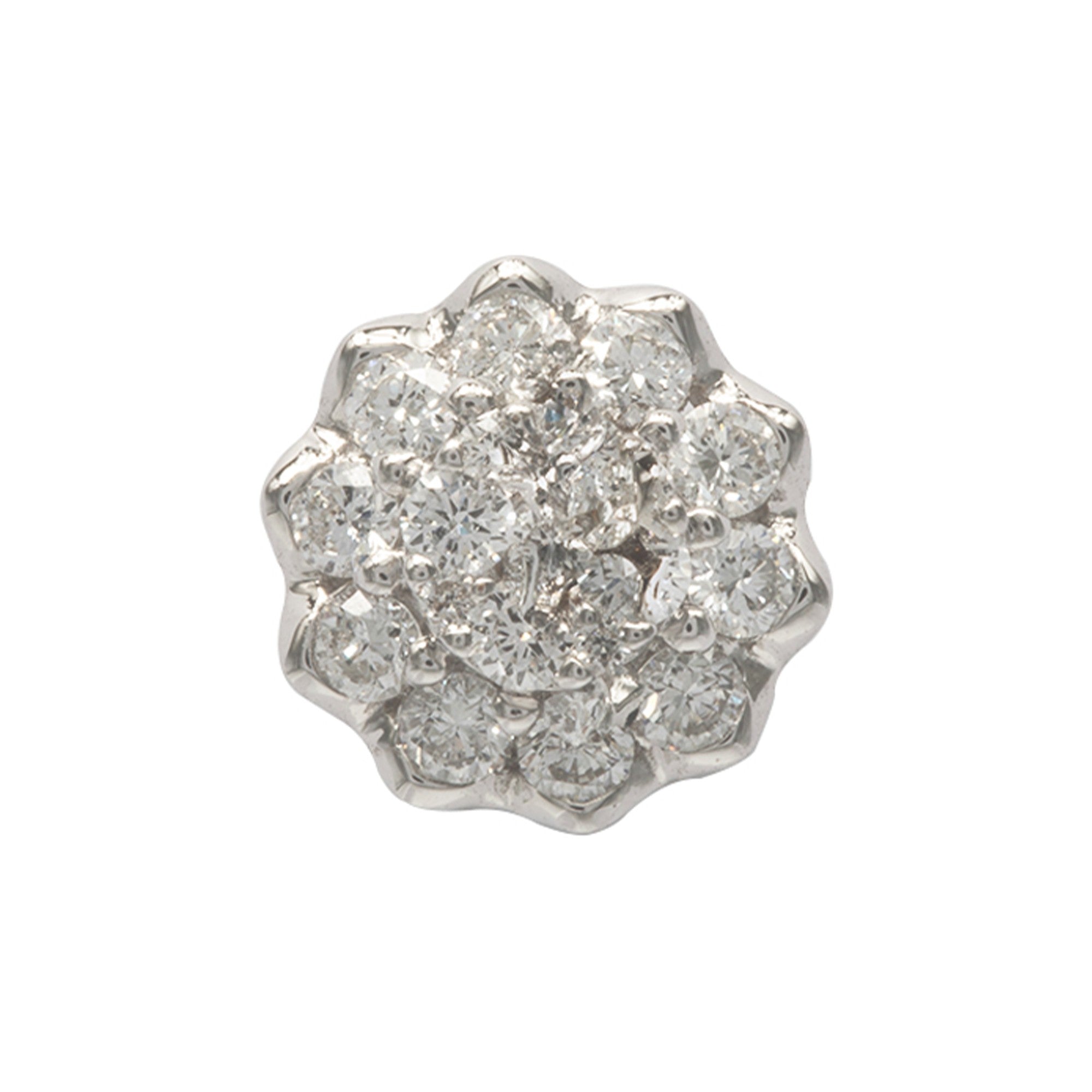 DIJE FLOR CON DIAMANTES
