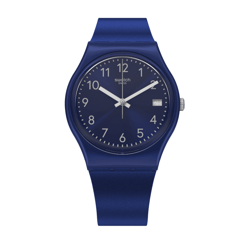Reloj Swatch Silver in Blue GN416 Unisex