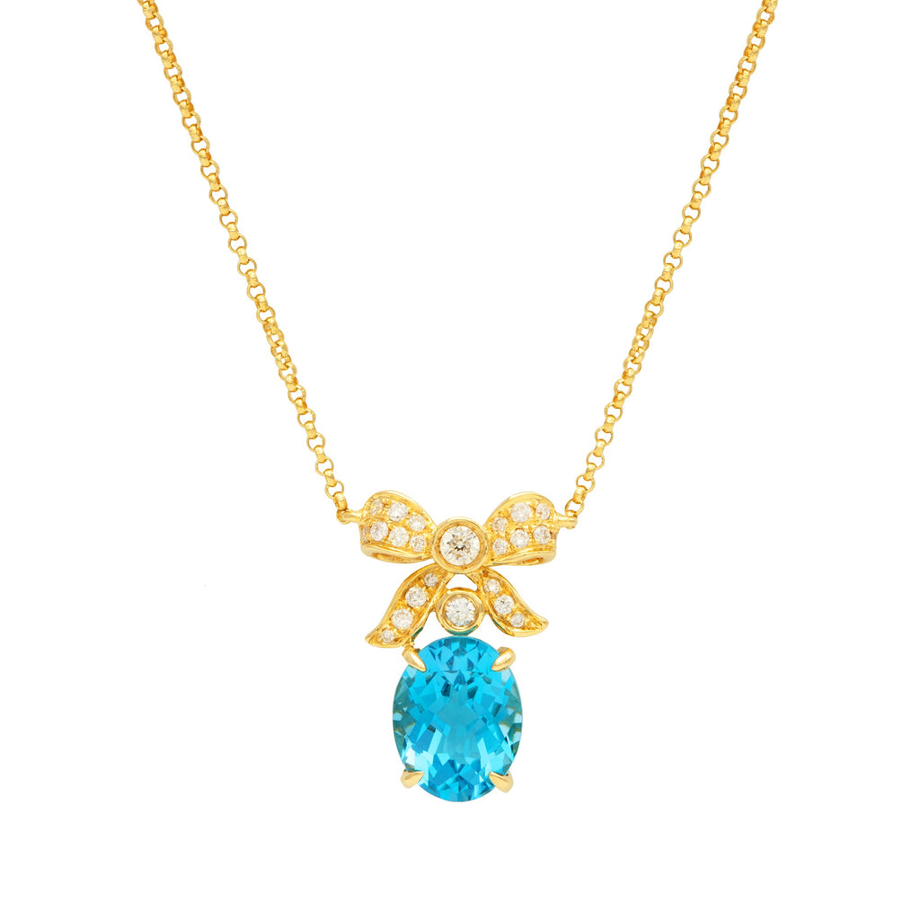 GARGANTILLA TOPACIO Y DIAMANTES