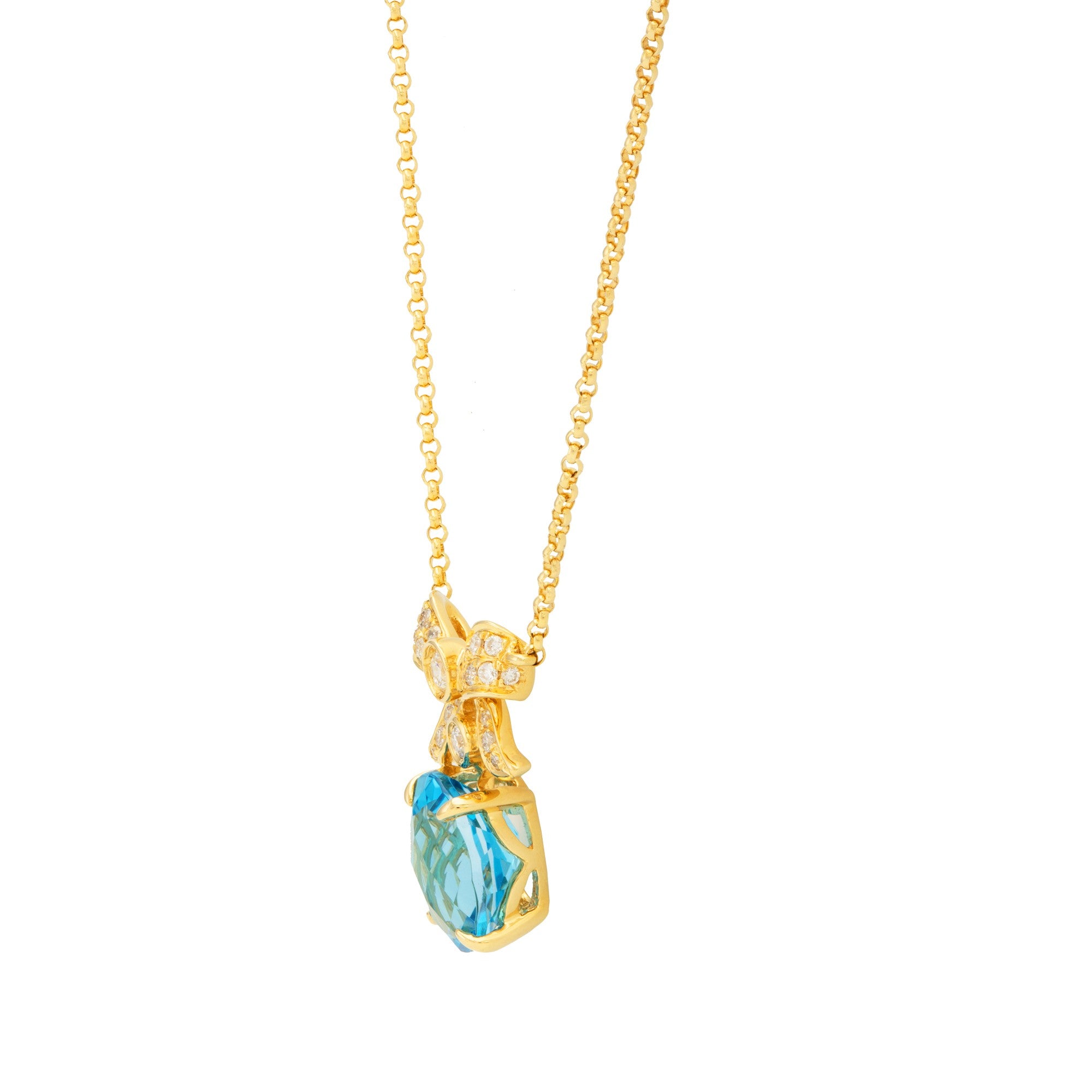 GARGANTILLA TOPACIO Y DIAMANTES
