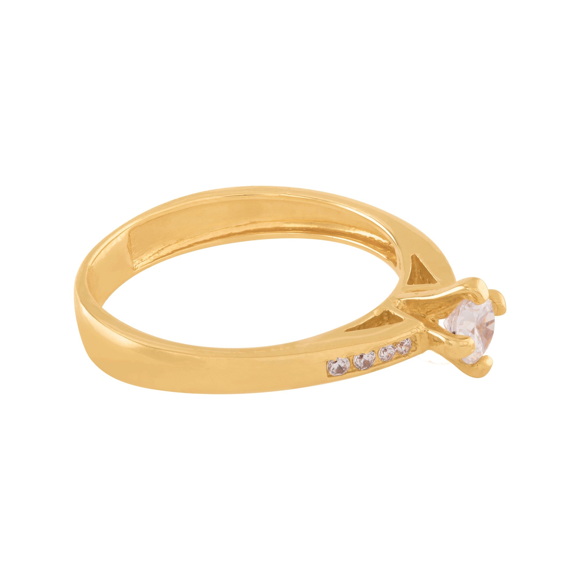ANILLO DE COMPROMISO CON ZIRCONES ADORNADO