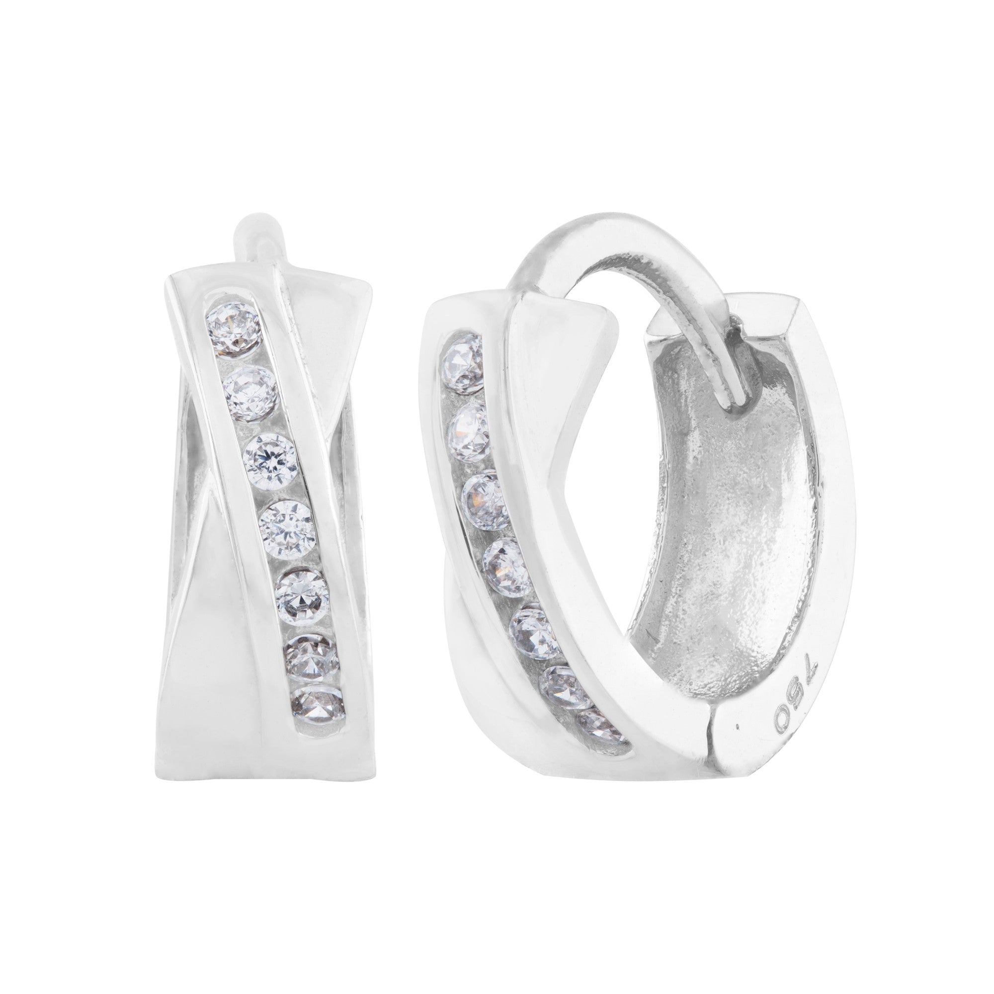 CANDONGAS CON ZIRCONES EN ORO BLANCO