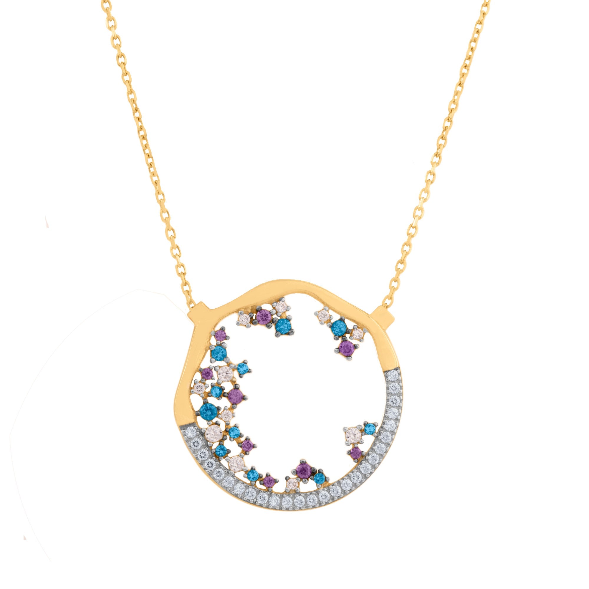 GARGANTILLA CON ZIRCONES DE COLORES