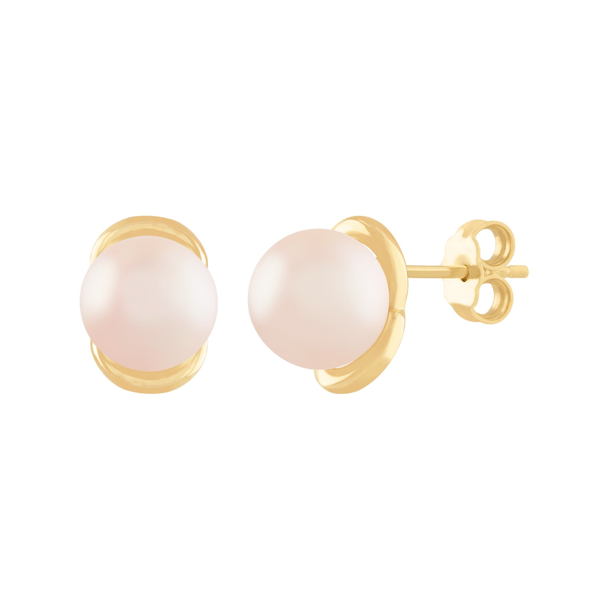 ARETES ORO AMARILLO CON PERLA