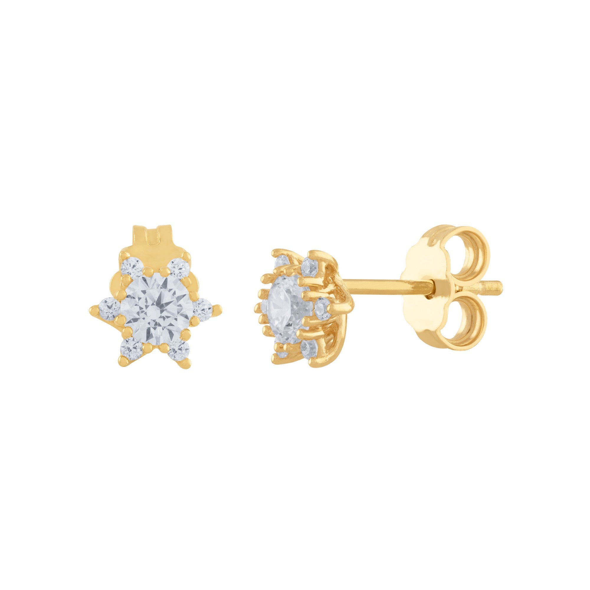 ARETES ESTRELLA CON ZIRCONES