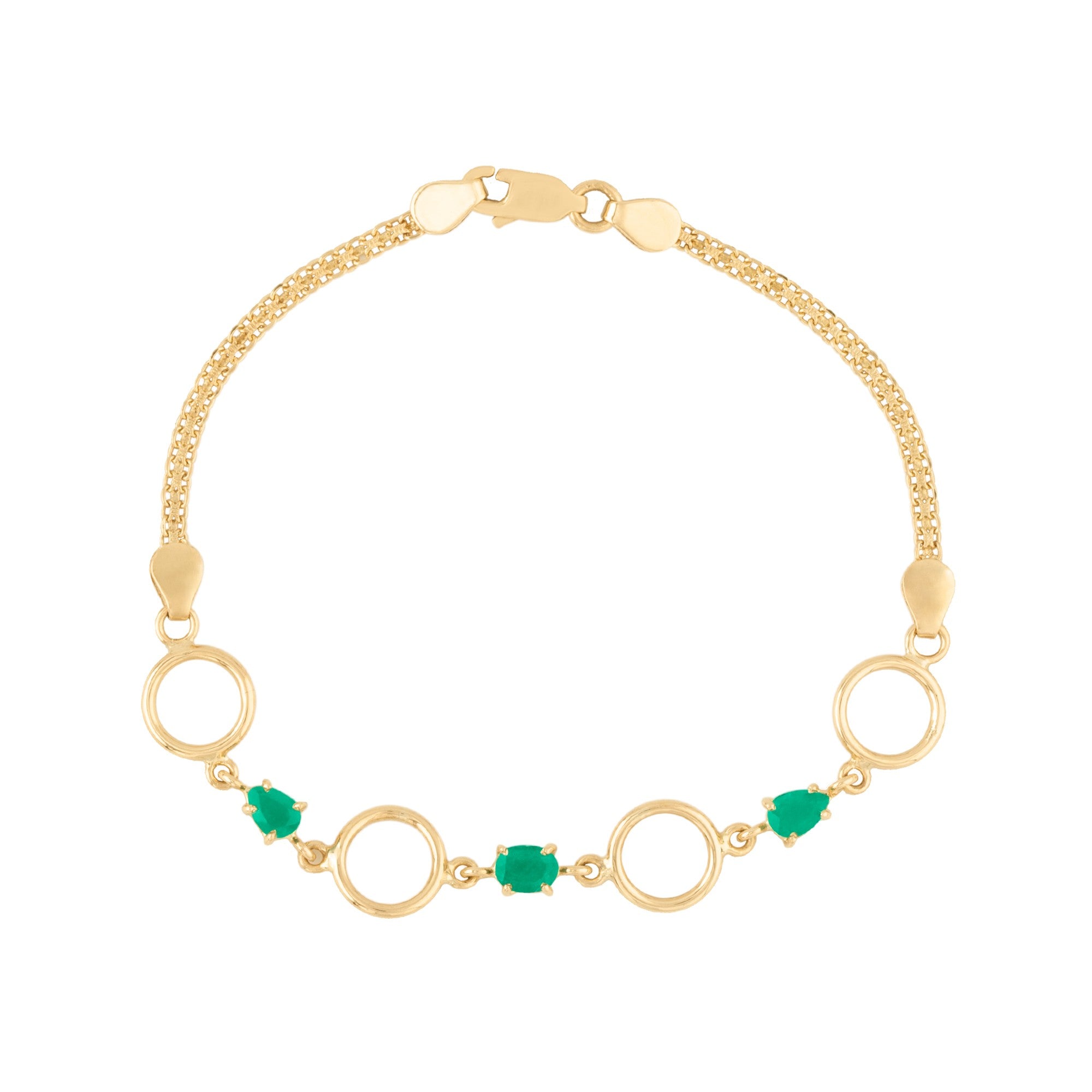 PULSERA CON ESMERALDAS