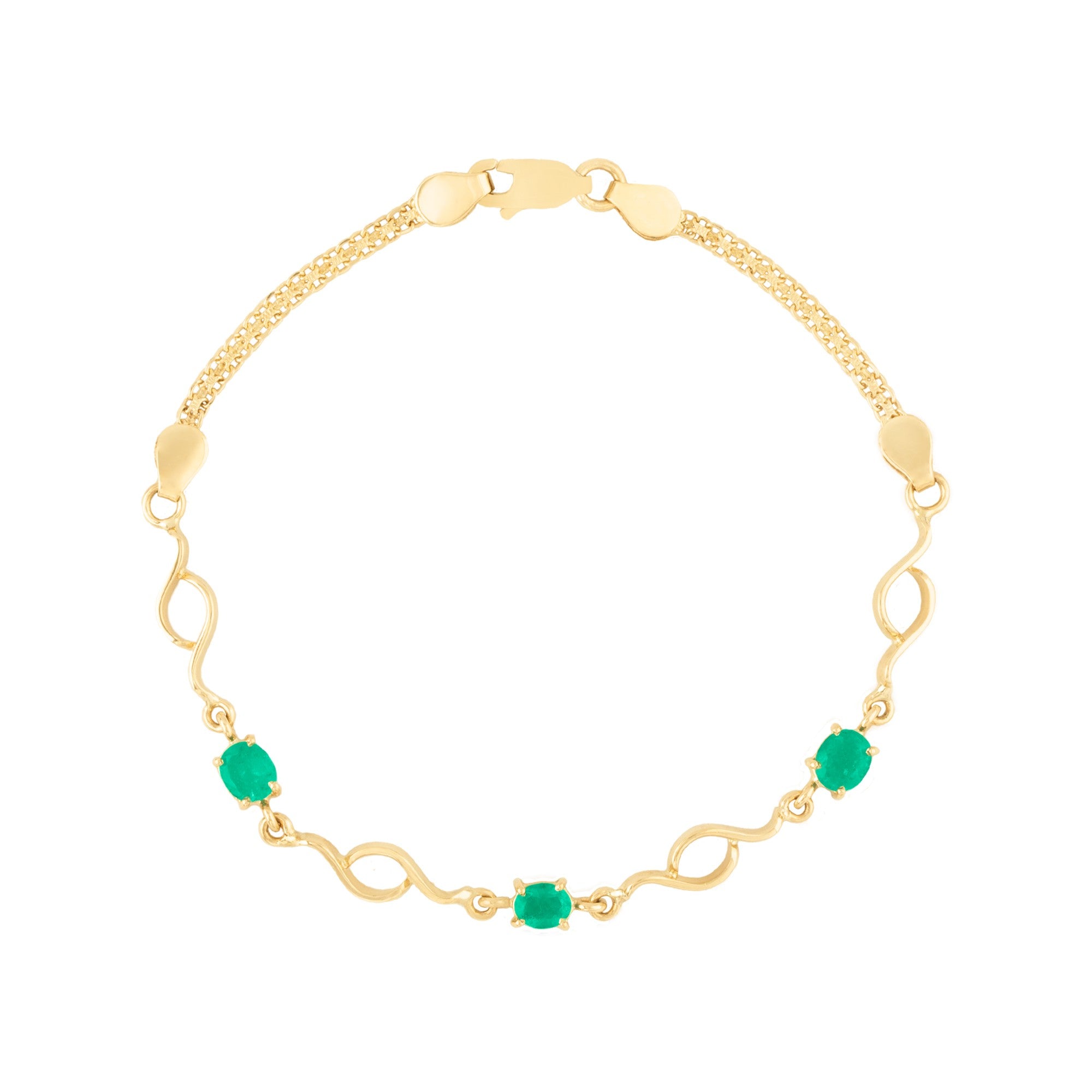 PULSERA CON ESMERALDAS