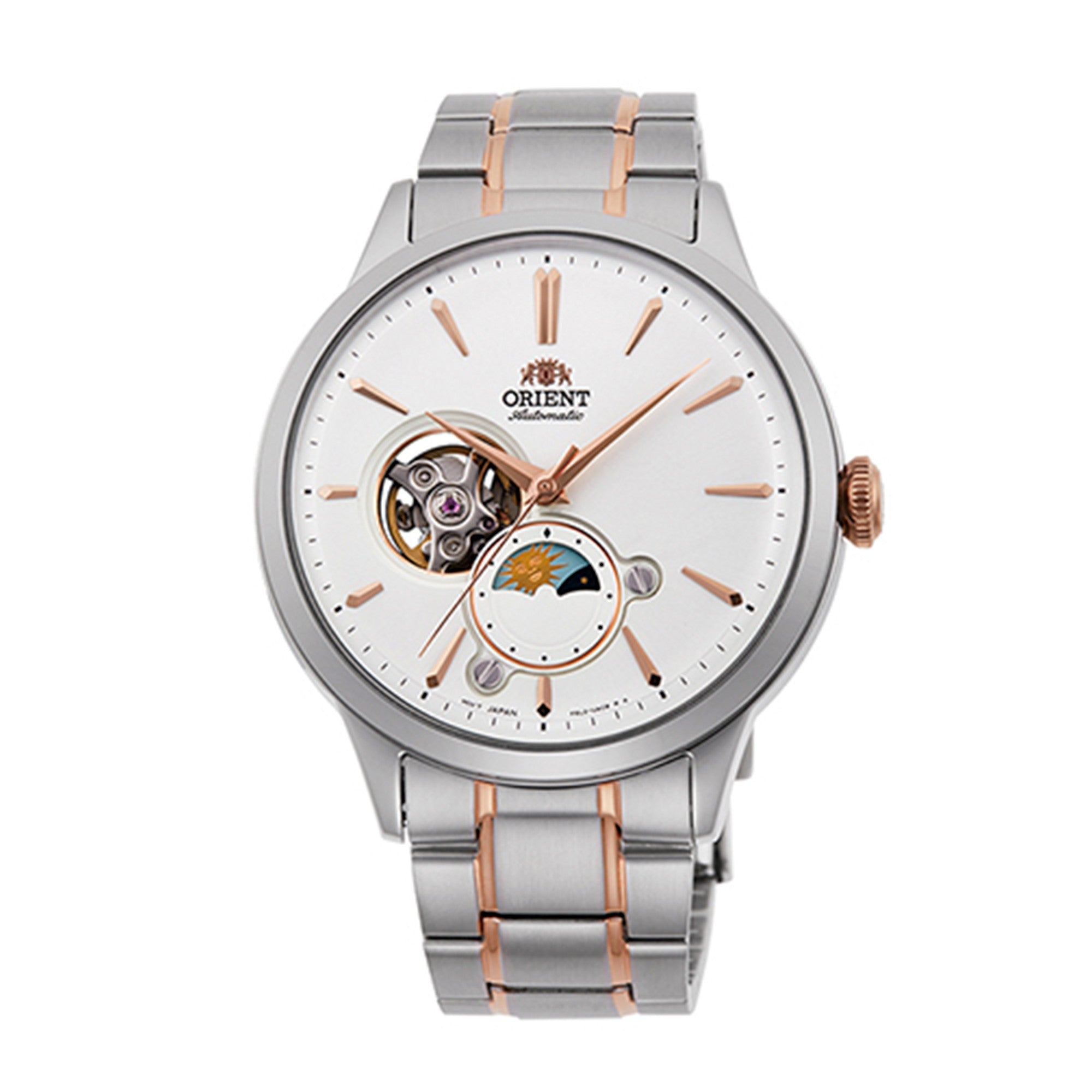 Reloj Orient Sun and Moon Open Heart RAAS0101S Caballero