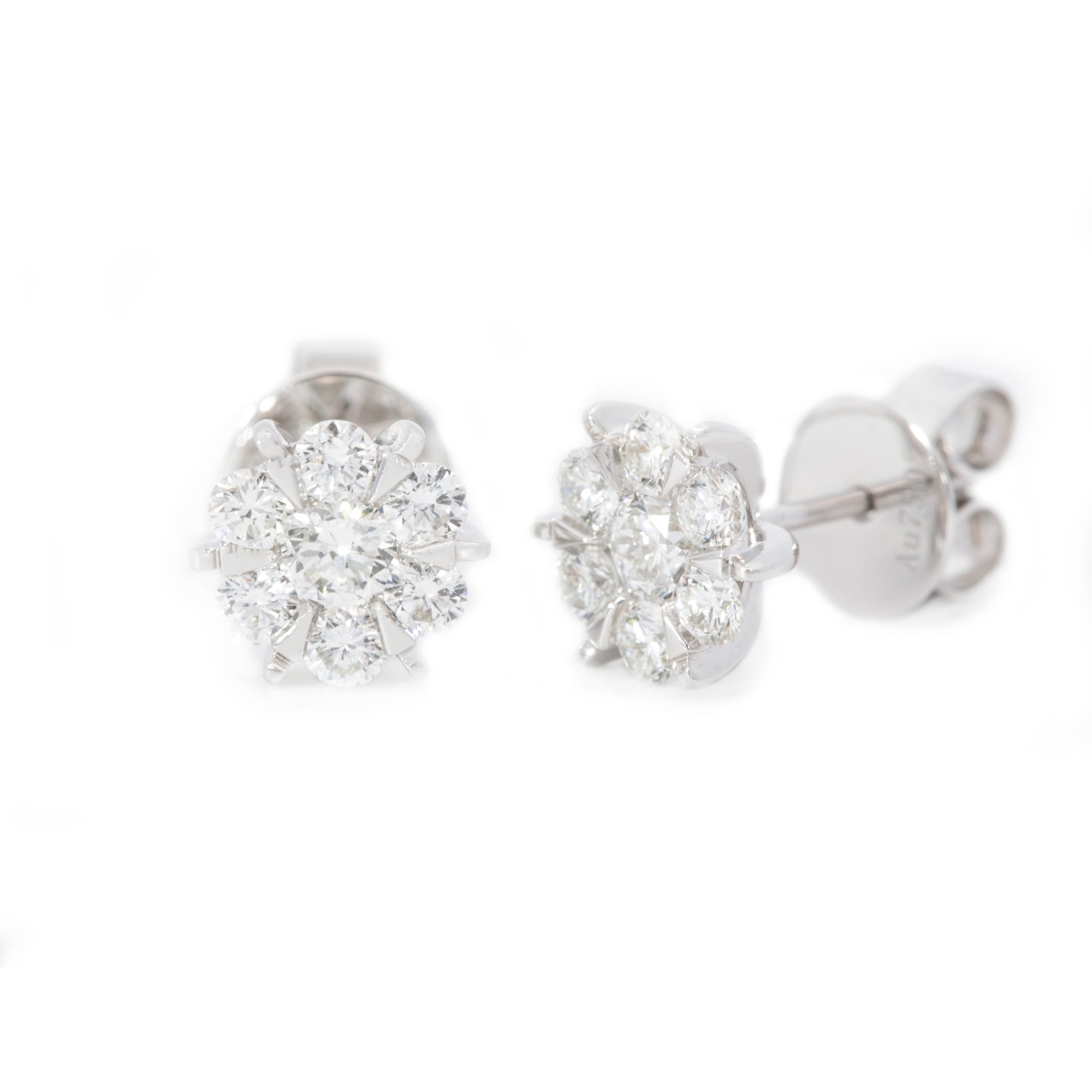 ARETES FLOR DIAMANTES