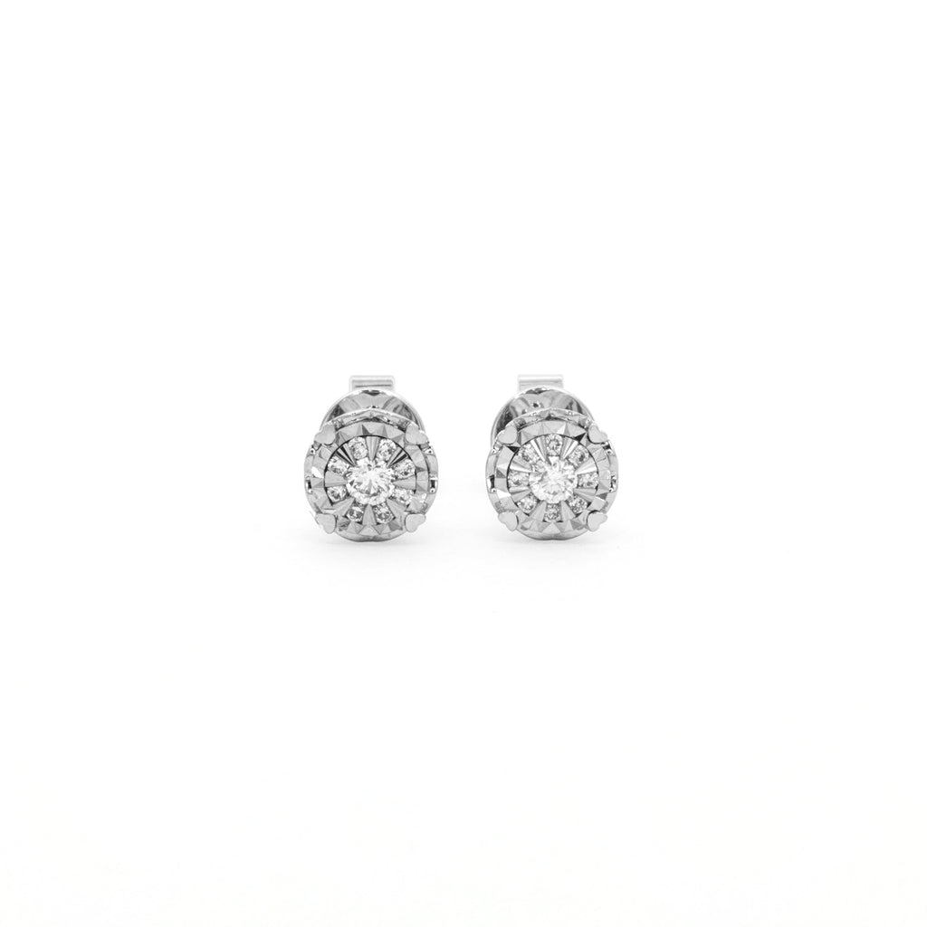 ARETES FLOR DE DIAMANTES