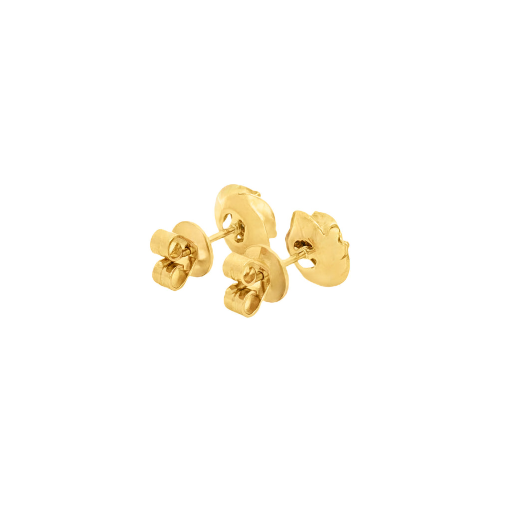 ARETES FLOR CON DIAMANTES