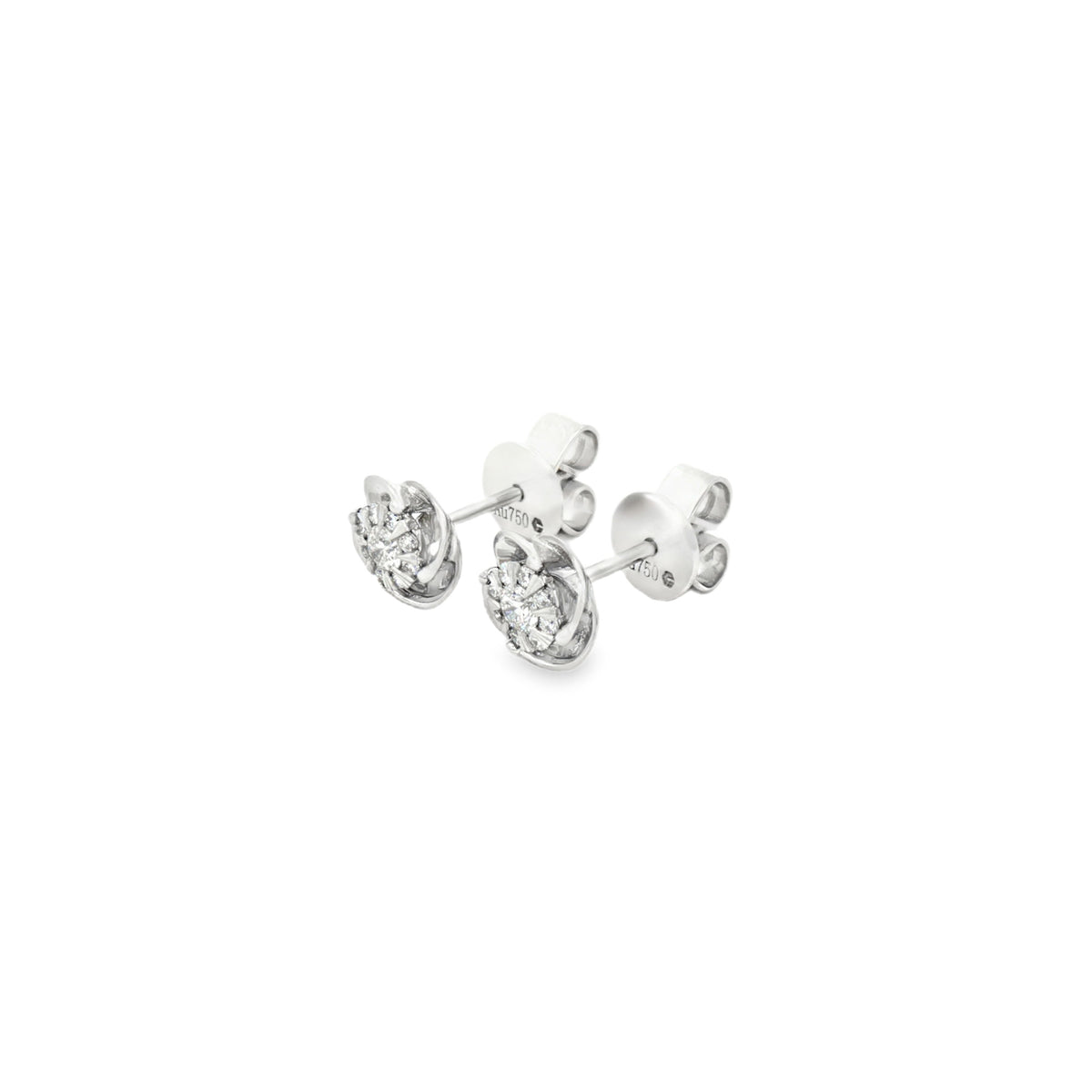 ARETES FLOR DE DIAMANTES