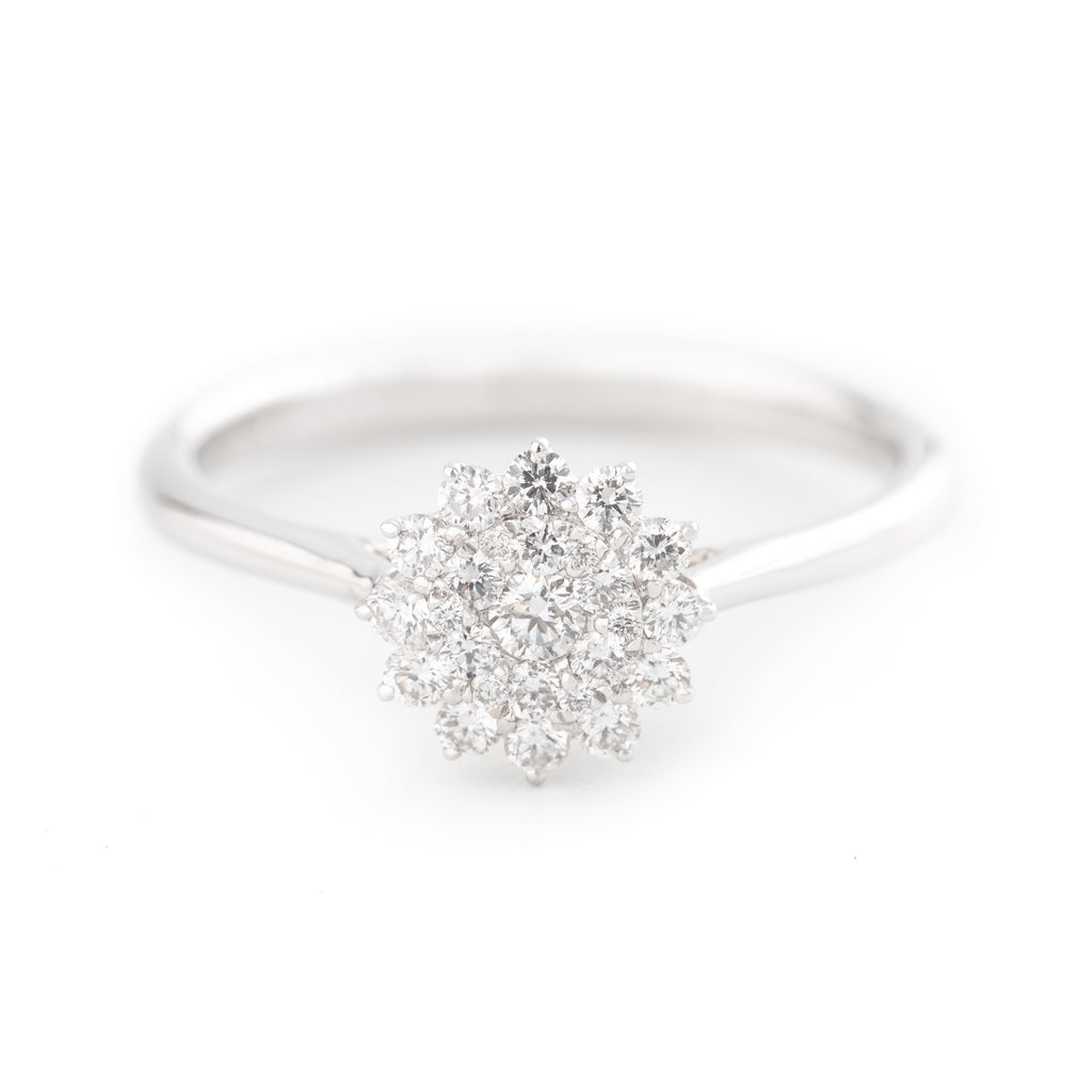 ANILLO FLOR CON DIAMANTES