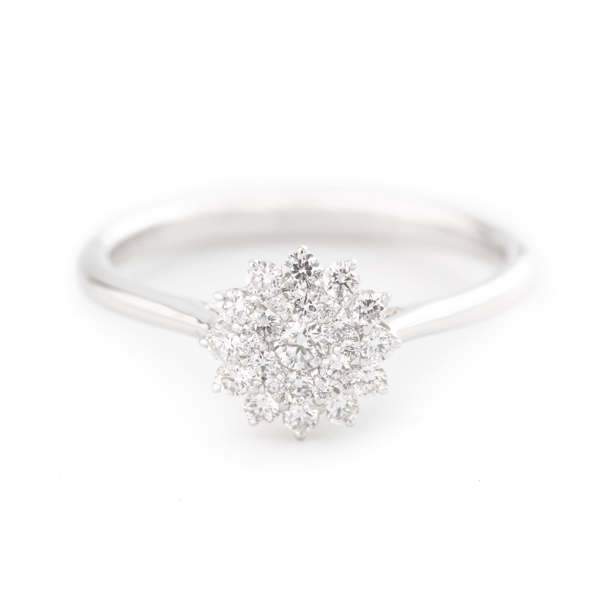 ANILLO FLOR CON DIAMANTES