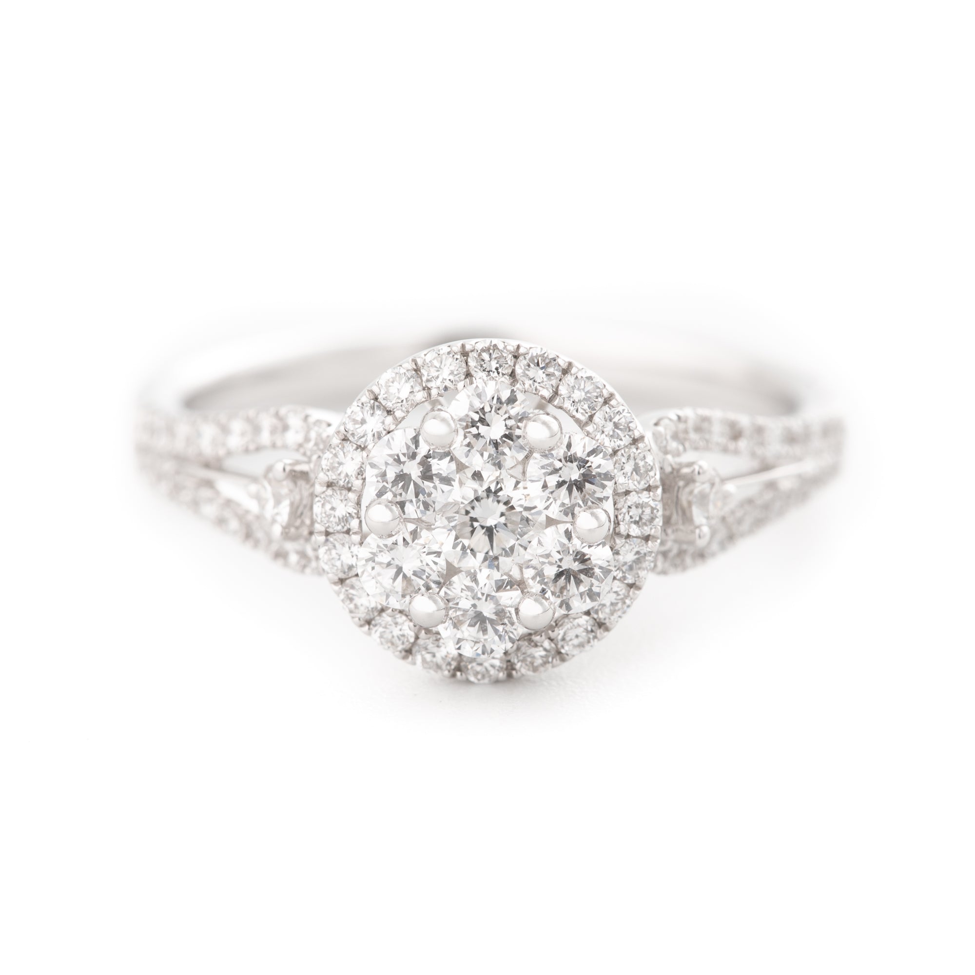 ANILLO FLOR CON DIAMANTES